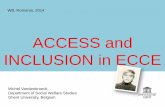 ACCESS and INCLUSION in ECCE - World Bank