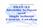 Richmond Community Schools 2021-22 Middle School and …