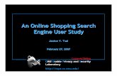 An Online Shopping Search Engine User Study
