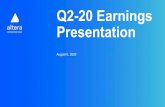 Q2-20 Earnings Presentation - Seeking Alpha