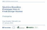 Neutrino Beamline Prototype Horn A Final Design Review