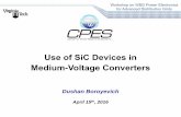 Use of SiCDevices in Medium-Voltage Converters