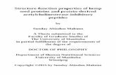 Structure-function properties of hemp seed proteins and ...