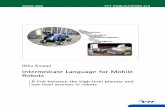 Intermediate Language for Mobile Robots