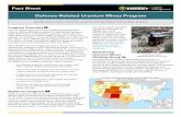 Fact Sheet Defense-Related Uranium Mines Program