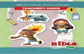 Bible Curriculum for Parents and Teachers TEACHER’S GUIDE 1