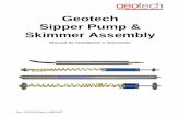 Geotech Sipper Pump & Skimmer Assembly