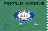 COVID-19 Vaccine Information And Safety Tips