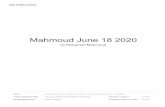 Mahmoud June 18 2020