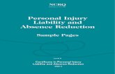 Personal Injury Liability and Absence Reduction
