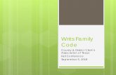Writs Family Code - county