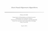 Short&Read&Alignment&Algorithms - Duke University