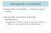 Intraspecific competition – Classic logistic model ...