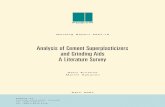 Analysis of Cement Superplasticizers and Grinding Aids A ...
