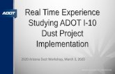 Real Time Experience Studying ADOT I-10 Dust Project ...