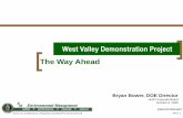 The Way Ahead - West Valley Demonstration Project