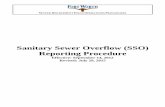 Sanitary Sewer Overflow (SSO) Reporting Procedure