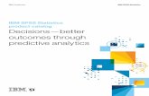 IBM SPSS Statistics product catalog Decisions—better ...