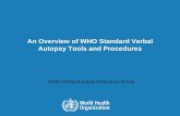 An Overview of WHO Standard Verbal Autopsy Tools and ...