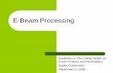 E-Beam Processing - UCANR