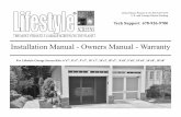 Installation Manual - Owners Manual - Warranty