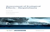 Assessment of Ecological Effects - Herpetofauna