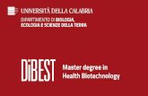 Health Biotechnology Master degree in