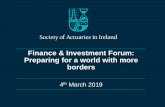 Finance & Investment Forum: Preparing for a world with ...
