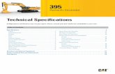 Technical Specifications for 395 Hydraulic Excavators ...