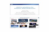 JAXA’s satellites for Disaster Risk Reduction