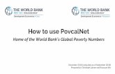 How to use PovcalNet - World Bank