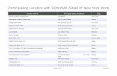 Participating Lenders with SONYMA (State of New York ...