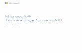 Microsoft® Terminology Service API