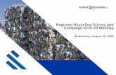 Regional Recycling Survey and Campaign Kick-off Meeting
