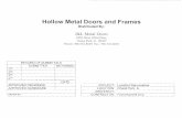Hollow Metal Doors and Frames - FJ Development