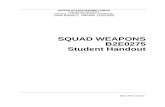 SQUAD WEAPONS B2E0275 Student Handout