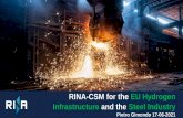 RINA-CSM for the EU Hydrogen Infrastructure and the Steel ...
