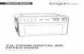 23L 1700W DIGITAL AIR FRYER OVEN - Kogan.com