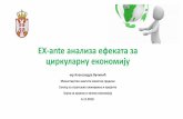 ЕX-ante анализа ефеката за циркуларну економију