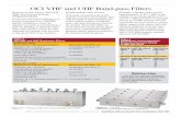OCI VHF and UHF Band-pass Filters