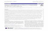 Autism prevalence in China is ... - Molecular Autism