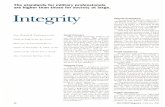 The standards for military professionals Integrity