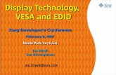 Displa y T echnology , VESA and EDID