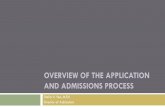 Overview of the Application and Admissions Process
