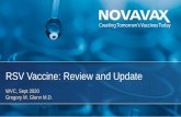 RSV Vaccine: Review and Update - Novavax