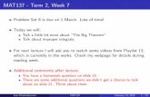 MAT137 - Term 2, Week 7 - University of Toronto