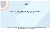 Odisha Food Processing Policy 2016