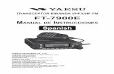 TRANSCEPTOR BIBANDA VHF/UHF FM FT-7900E