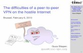 The difficulties of a peer-to-peer VPN on the hostile Internet