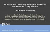 Neutron star cooling and rp features in the tails of X-ray ...